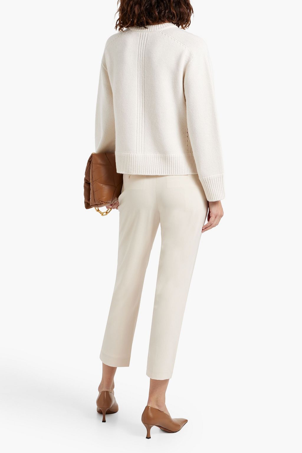 THEORY Treeca cropped stretch-wool slim-leg pants