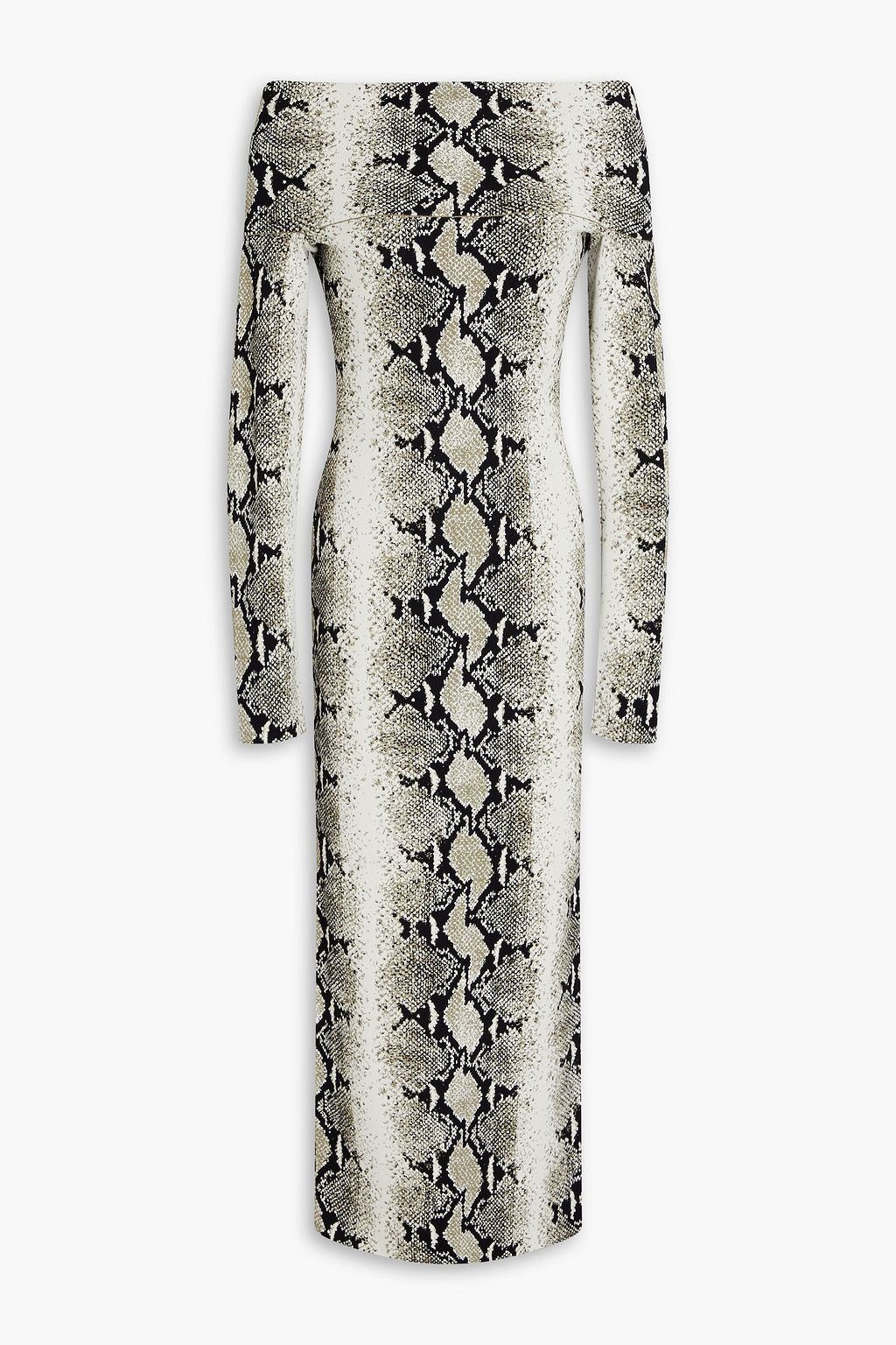 Caché One Shoulder Reptile Dress (S/M)