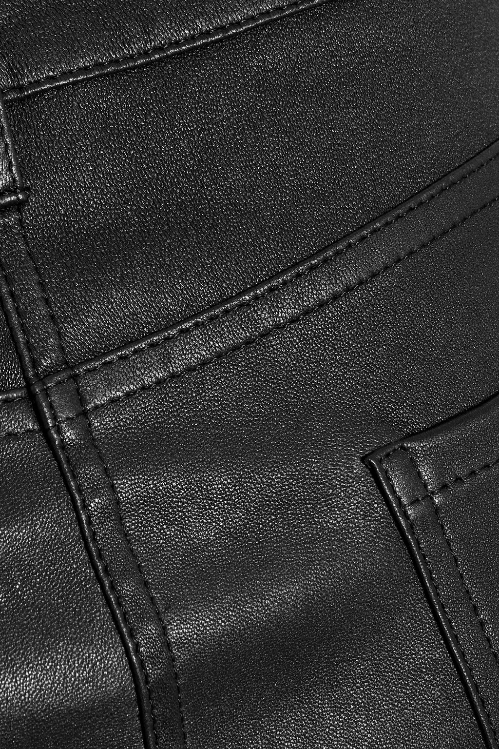 THEORY Leather skinny pants