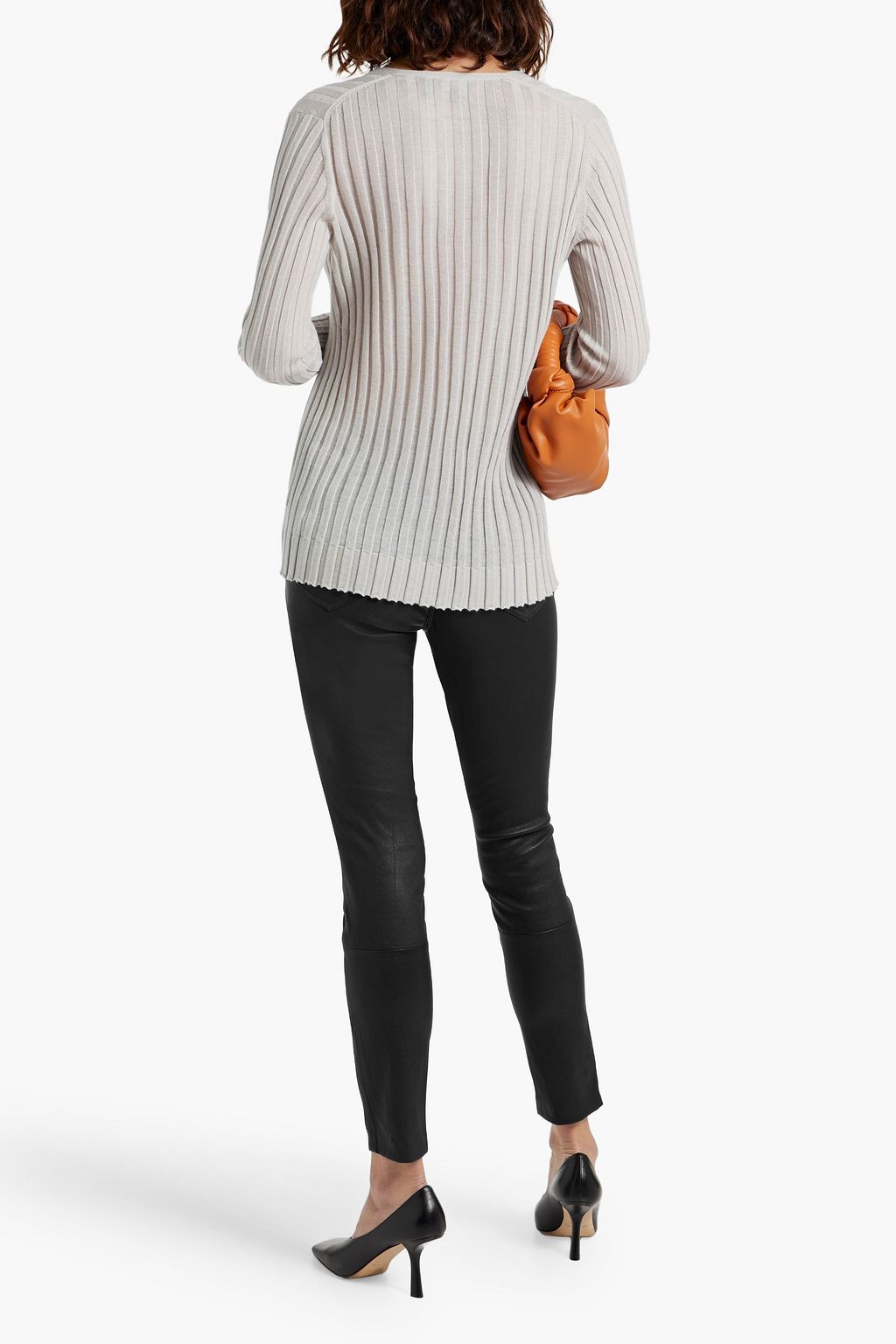 THEORY Leather skinny pants