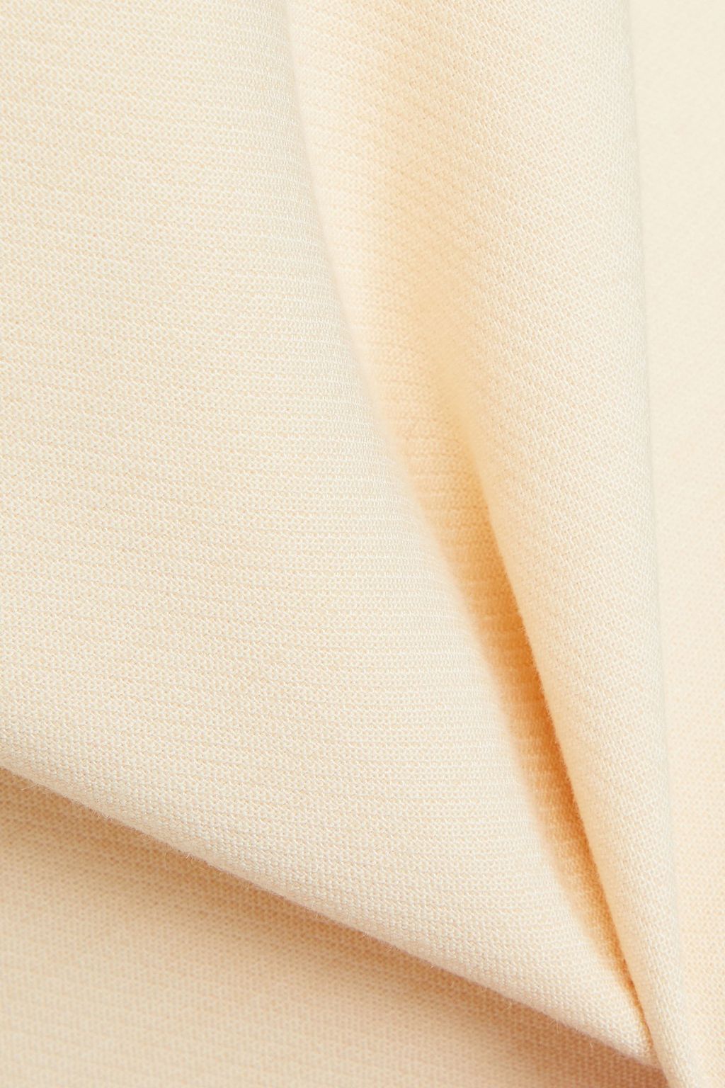 KHAITE Tate button-detailed woven mini dress