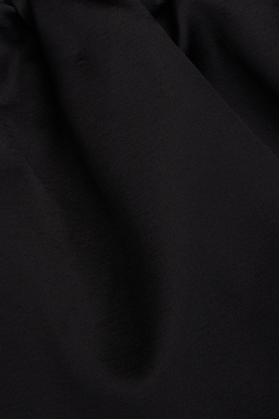 Khaite Strapless Cotton-blend Duchesse-satin Midi Dress In Black