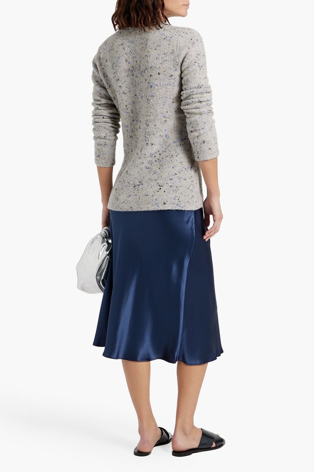 THEORY Donegal bouclé-knit merino-wool blend cardigan