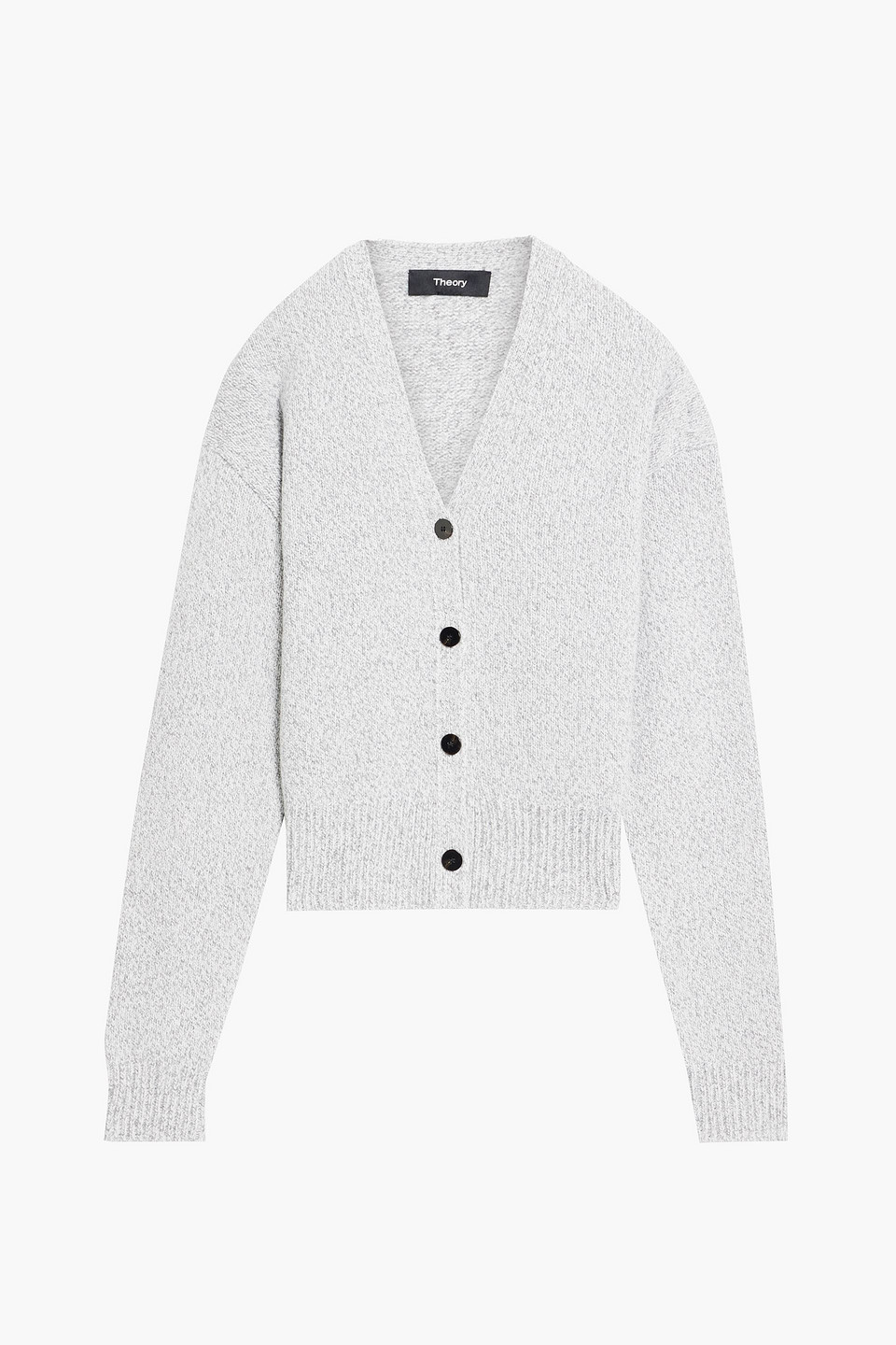 Marled knitted cardigan