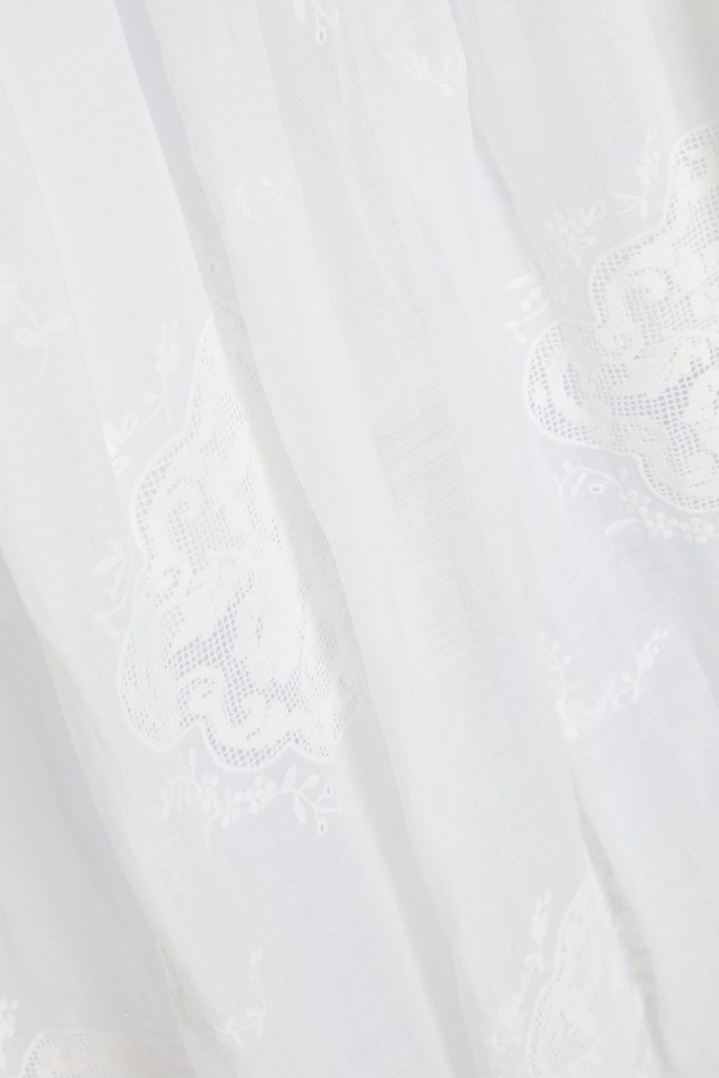 ZIMMERMANN Midirock aus Makramee-Spitze und Ramie-Gaze
