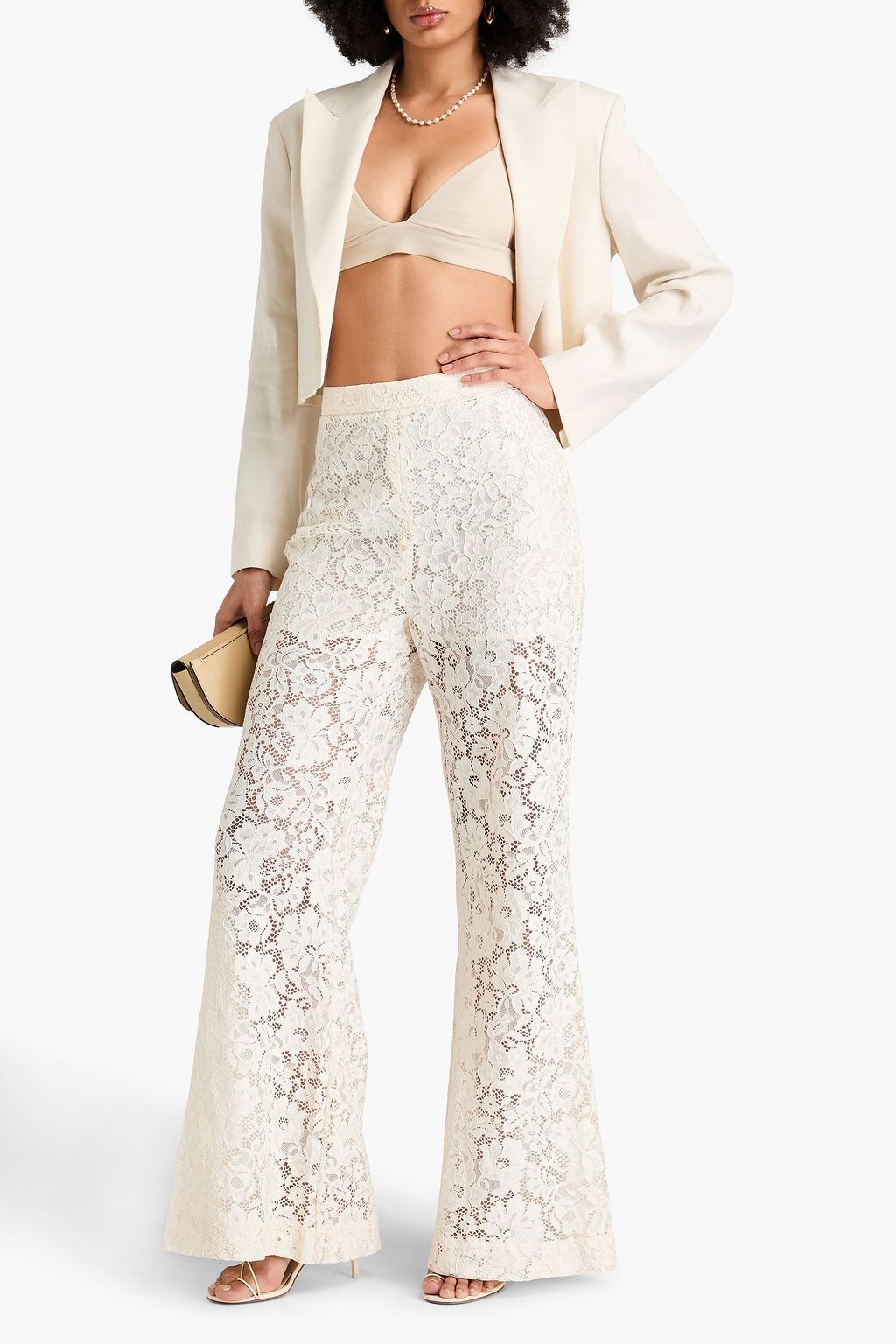 ZIMMERMANN Corded lace flared pants | THE OUTNET