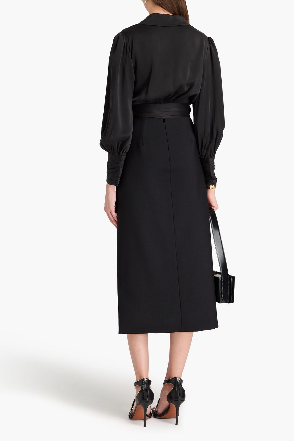 ZIMMERMANN Cropped silk wrap top