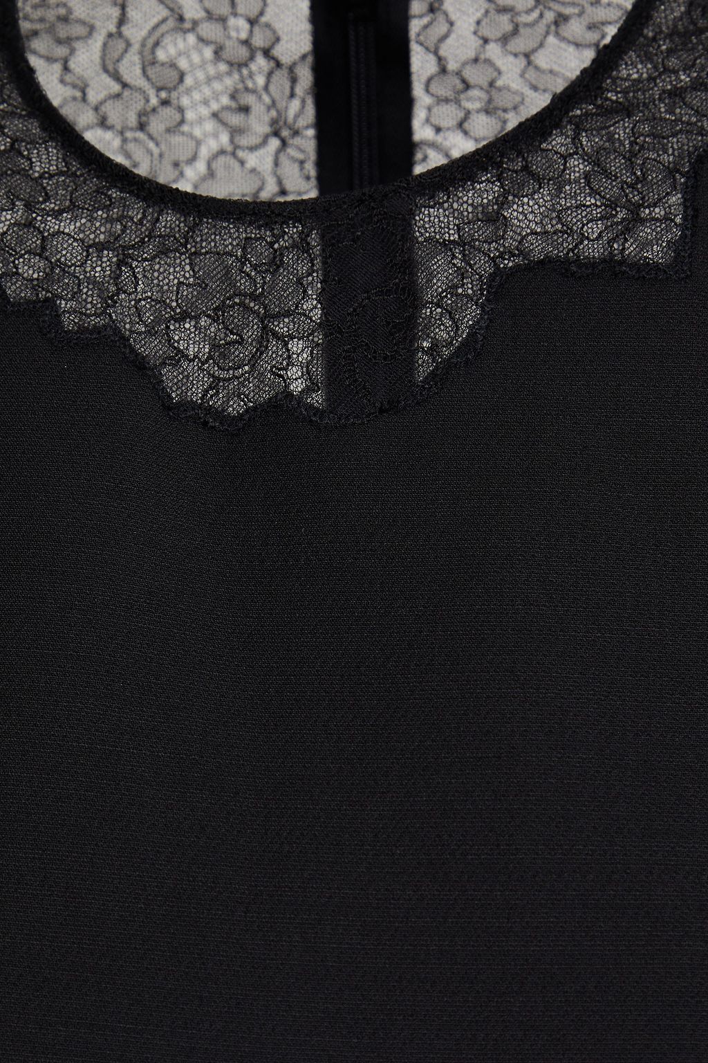 VALENTINO GARAVANI Minikleid aus Crêpe mit Spitzenbesatz