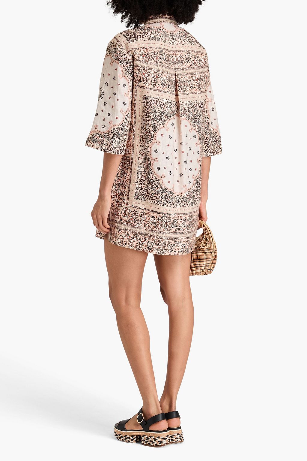 ZIMMERMANN Paisley-print linen tunic