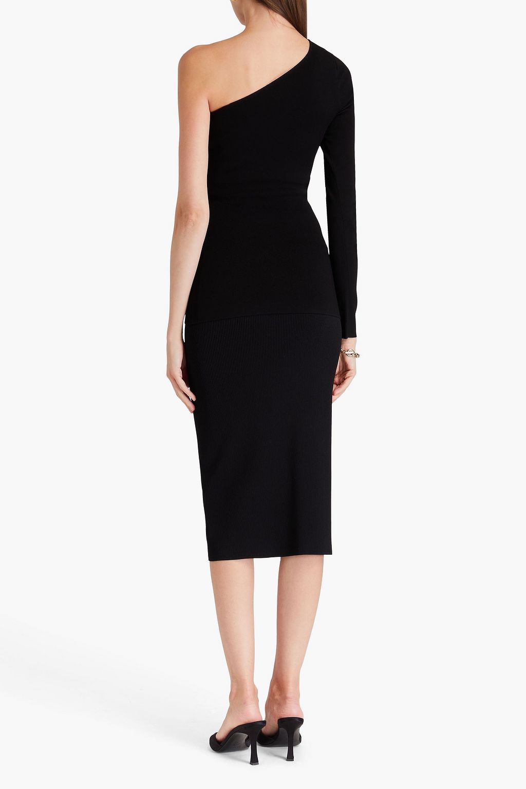 VB BODY VICTORIA BECKHAM بلوزة من نسيج مطاط محبوك بِكُم واحد