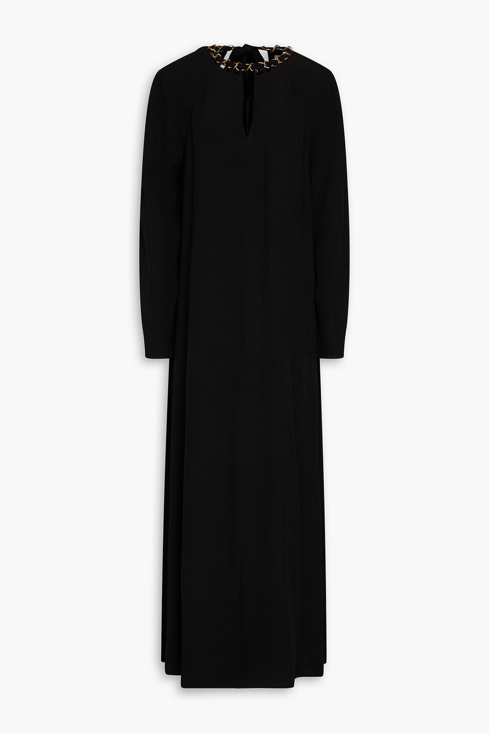 Zimmermann Cutout Crepe Maxi Dress In Black