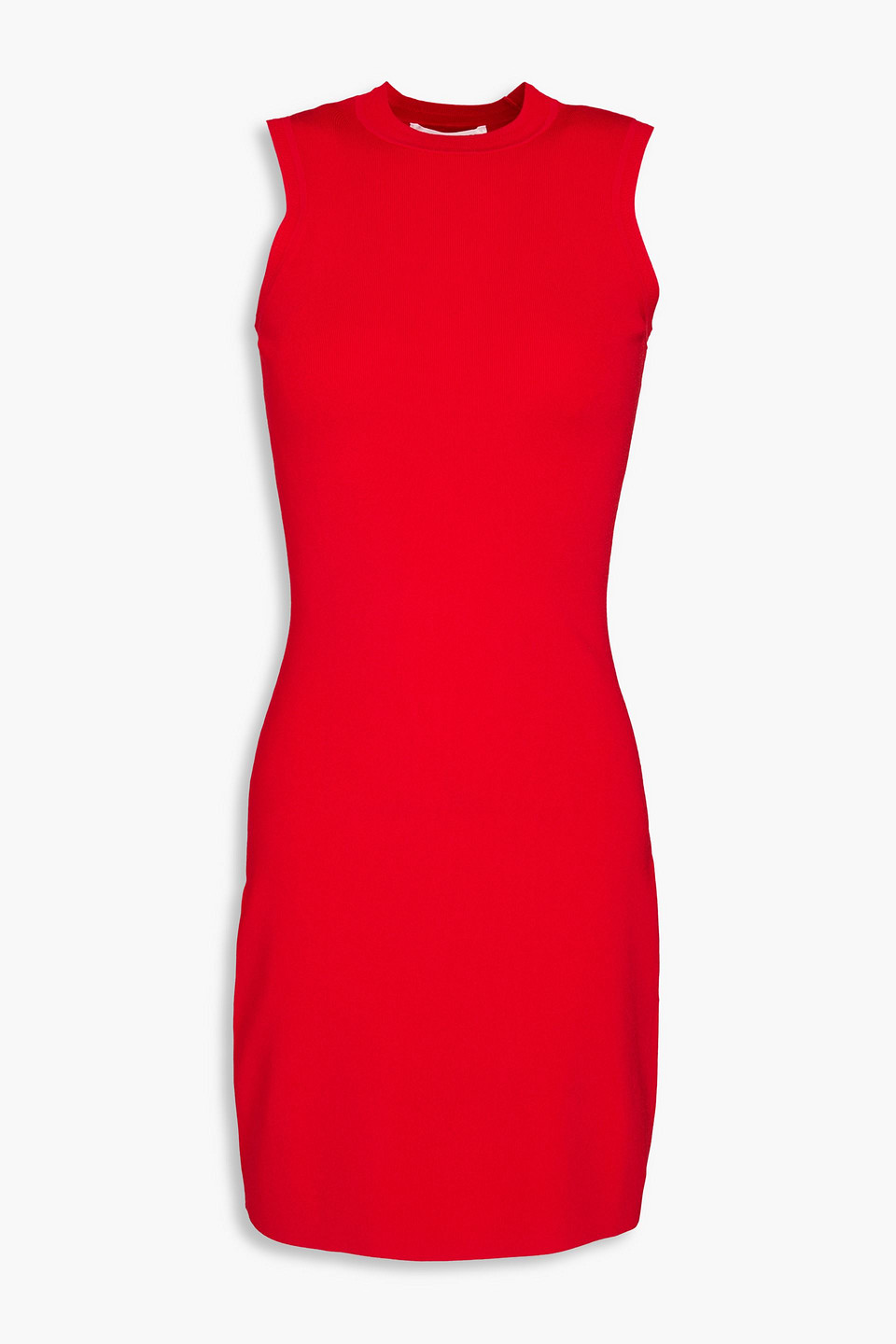 Victoria Beckham Stretch-knit Mini Dress In Red