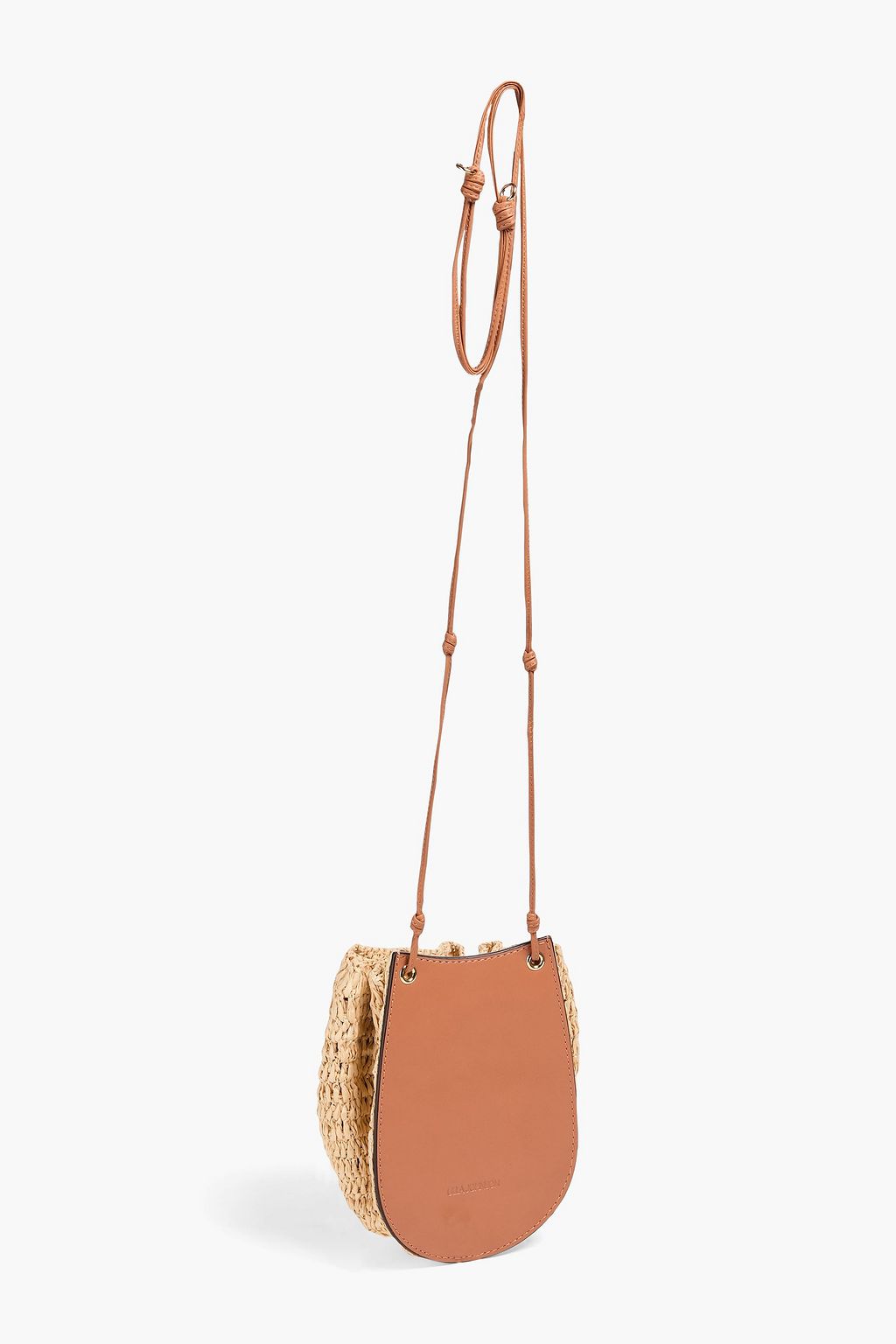 ULLA JOHNSON Paloma faux raffia and leather bucket bag