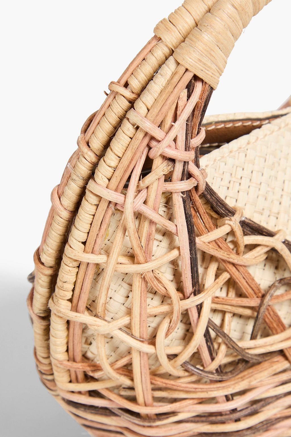 ULLA JOHNSON Seashell Tote Bag aus Rattan