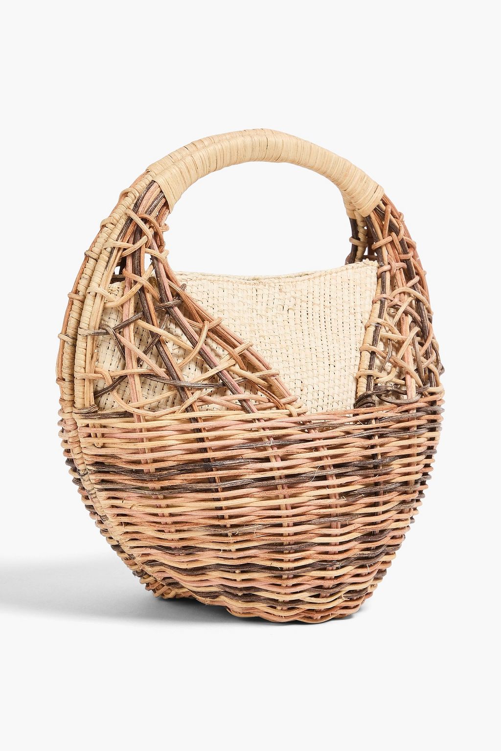 ULLA JOHNSON Seashell Tote Bag aus Rattan