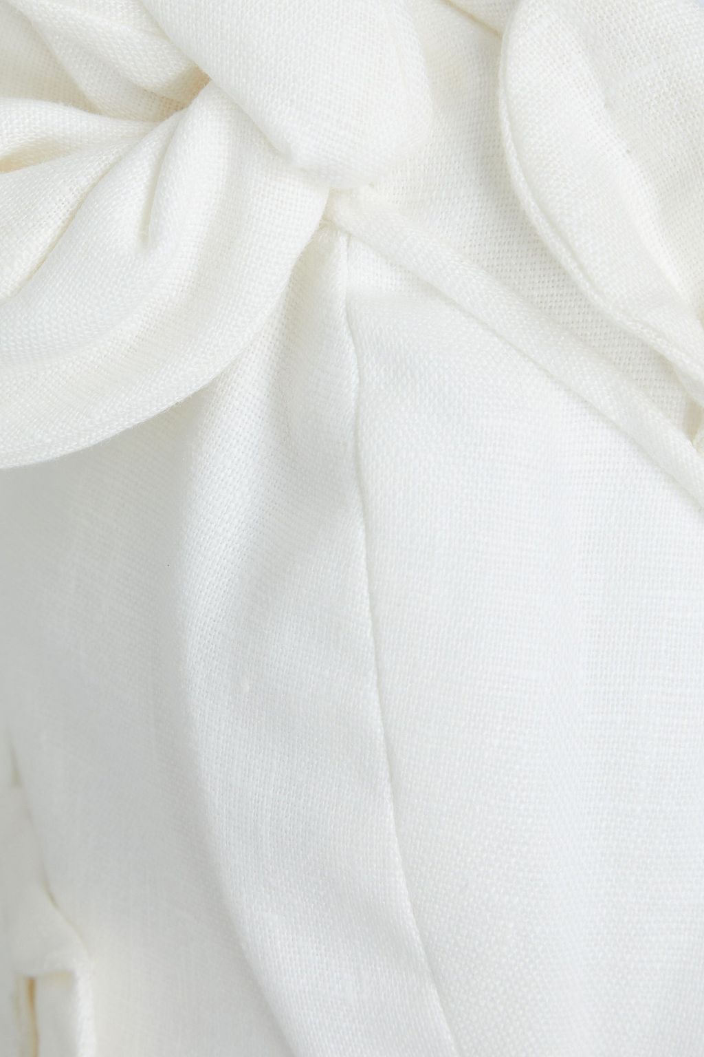 ZIMMERMANN リネン ストラップレス ビキニトップ