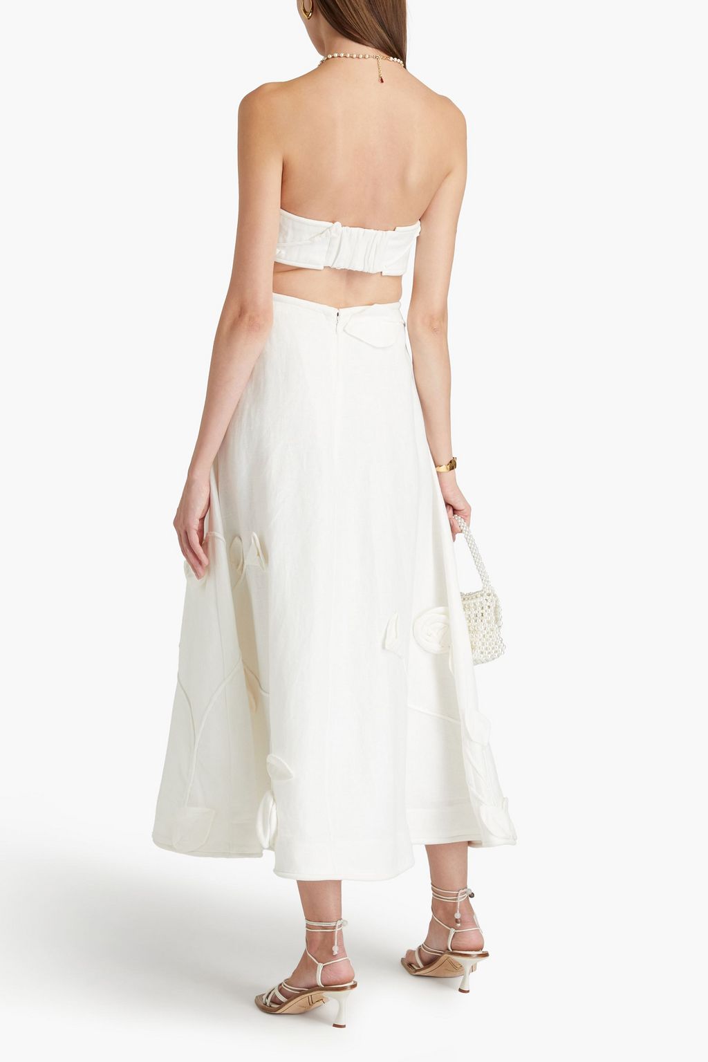 ZIMMERMANN リネン ストラップレス ビキニトップ