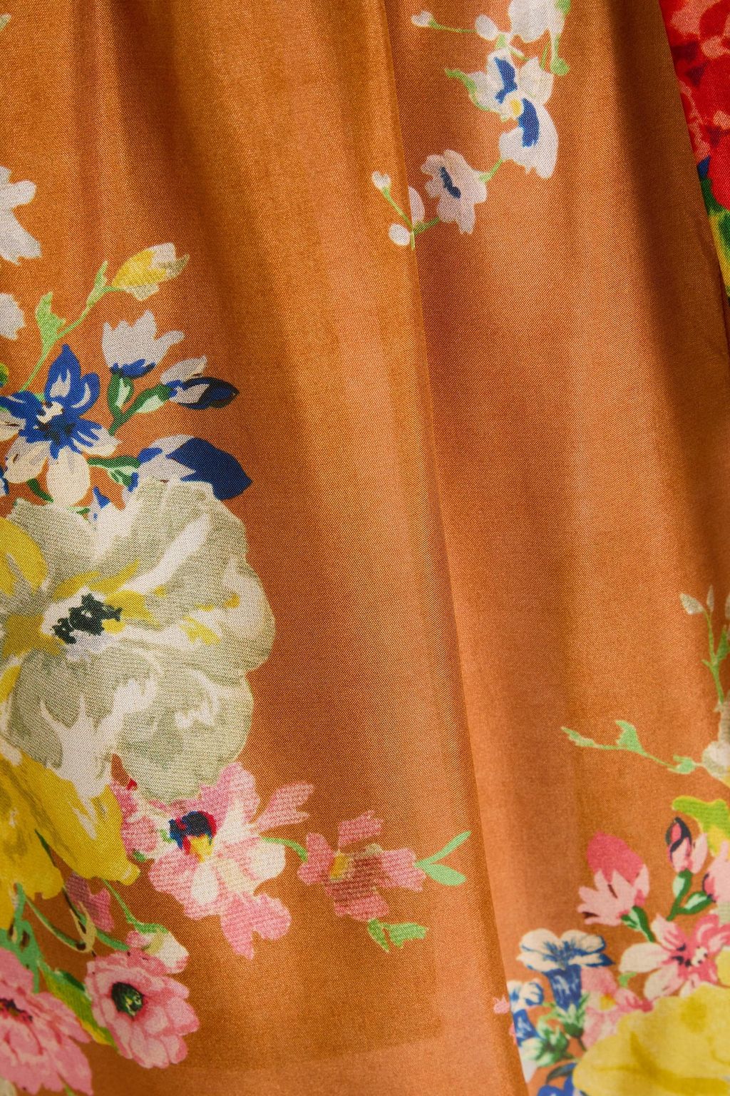 ZIMMERMANN Floral-print silk-habotai wide-leg pants