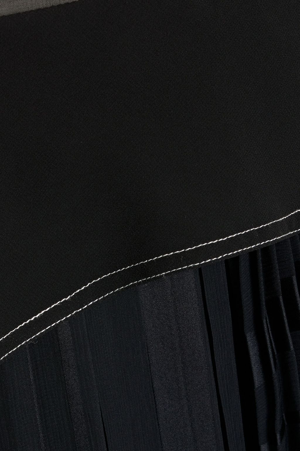 3.1 PHILLIP LIM Layered pleated crepe and georgette midi skirt