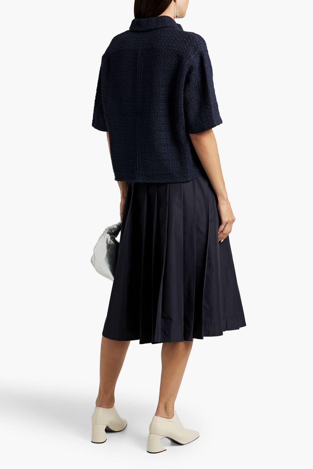 3.1 PHILLIP LIM Pleated cotton-blend poplin midi skirt