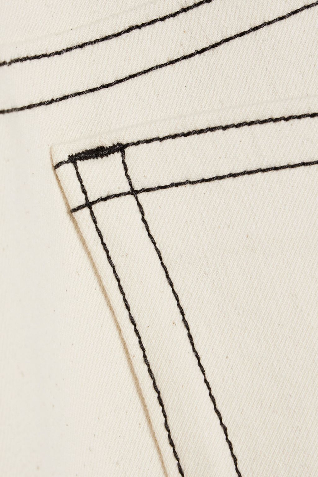 MARNI Two-tone high-rise tapered jeans
