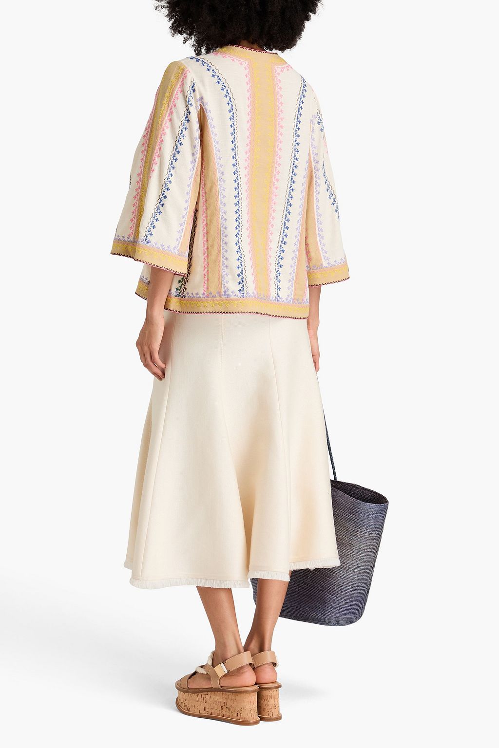 ZIMMERMANN Striped cotton tunic