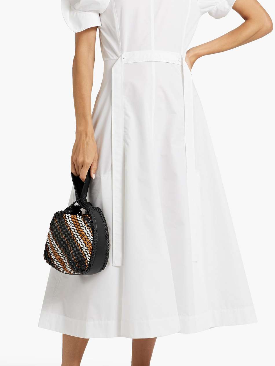 cotton-poplin midi dress