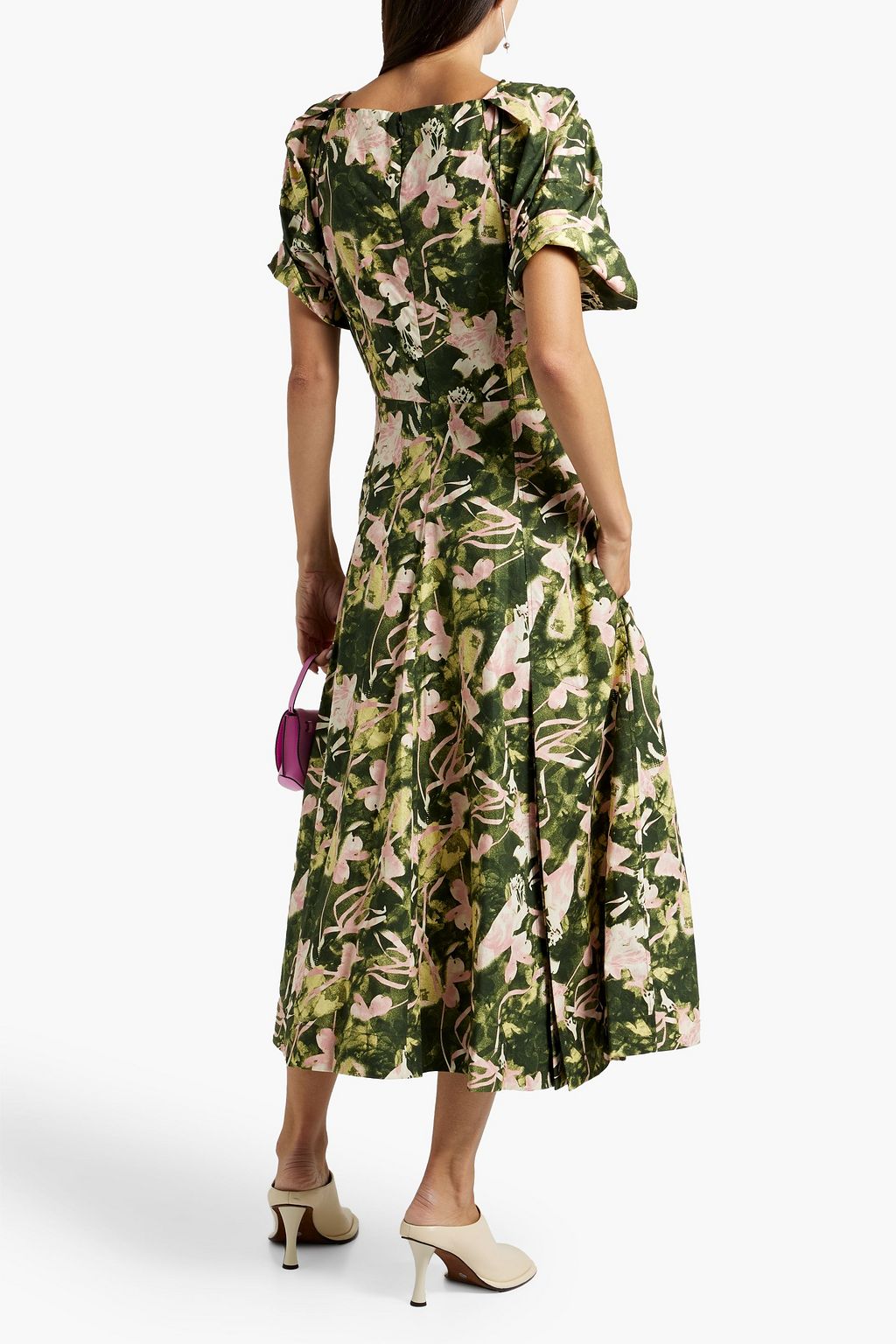 3.1 PHILLIP LIM Floral-print cotton-poplin midi dress