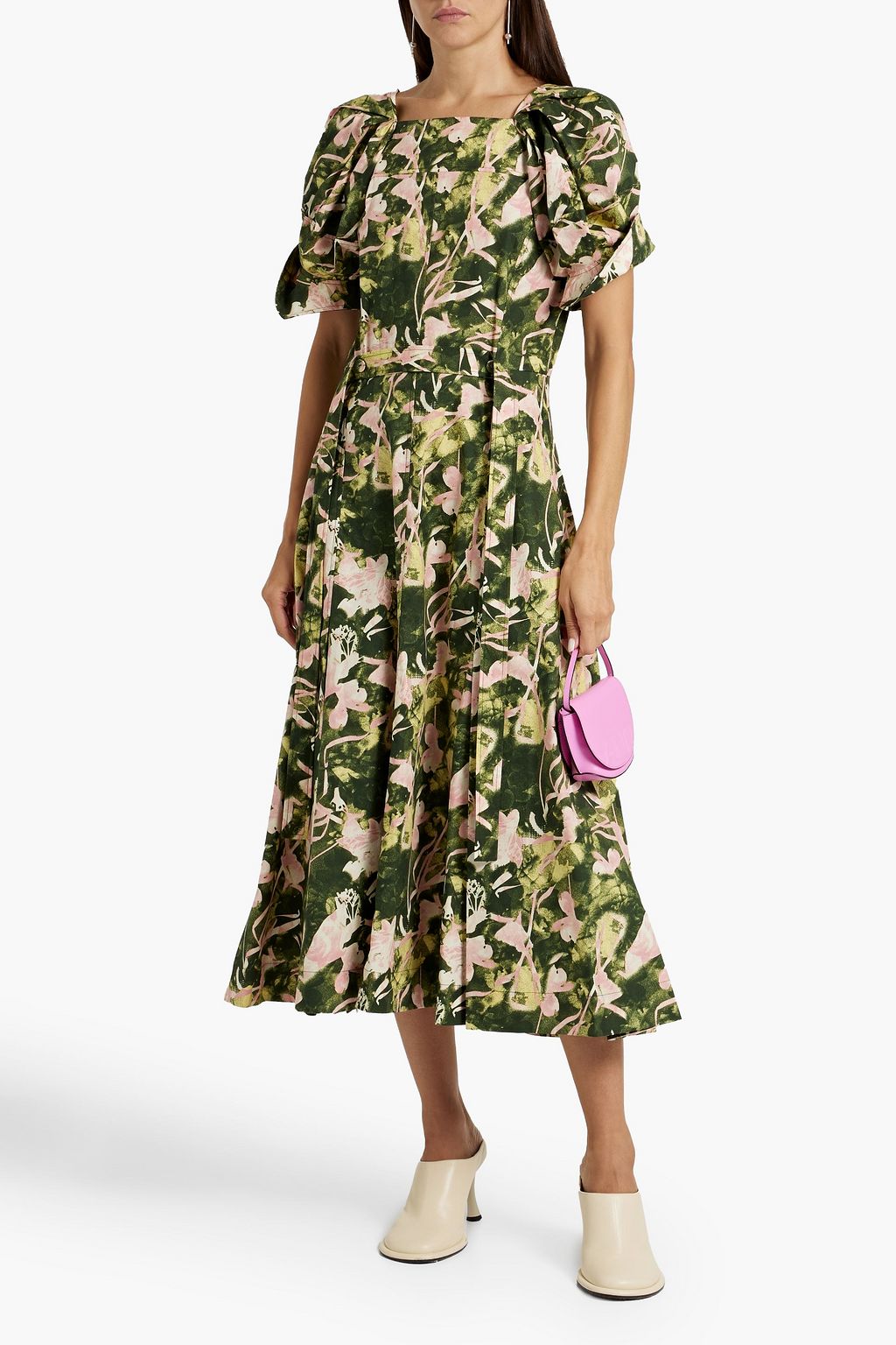 3.1 PHILLIP LIM Floral-print cotton-poplin midi dress