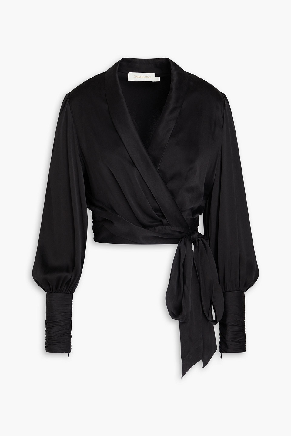 Zimmermann Blouse En Soie In Black