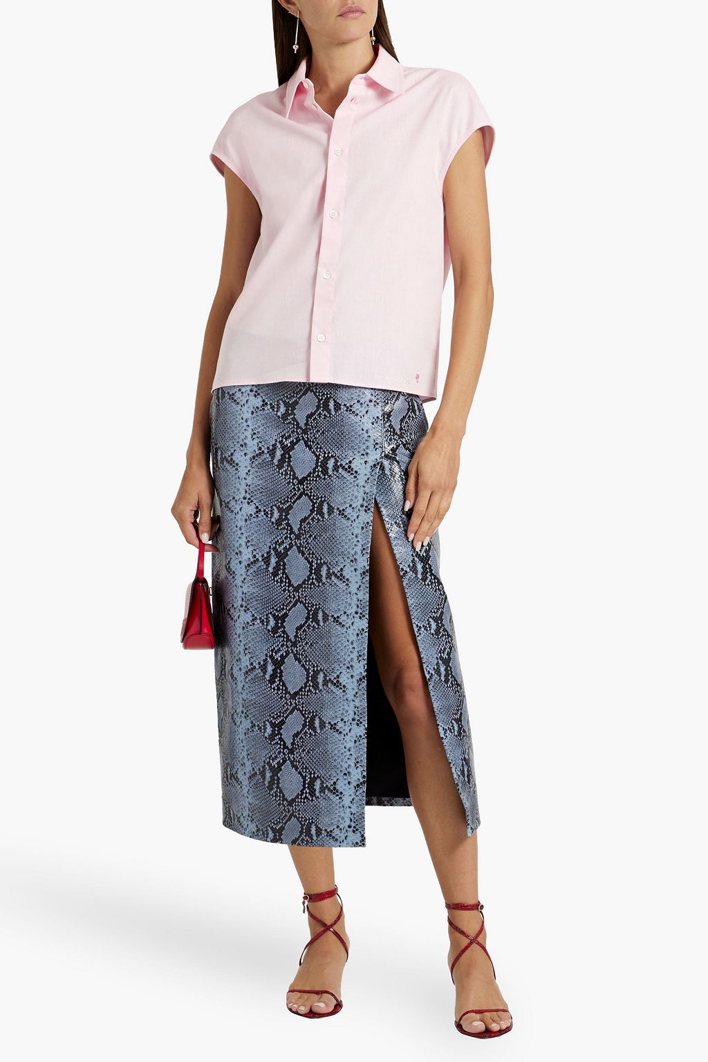 MARNI Embroidered cotton shirt