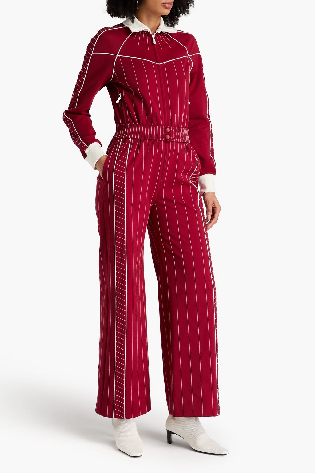 VALENTINO GARAVANI Stretch-jersey wide-leg jumpsuit