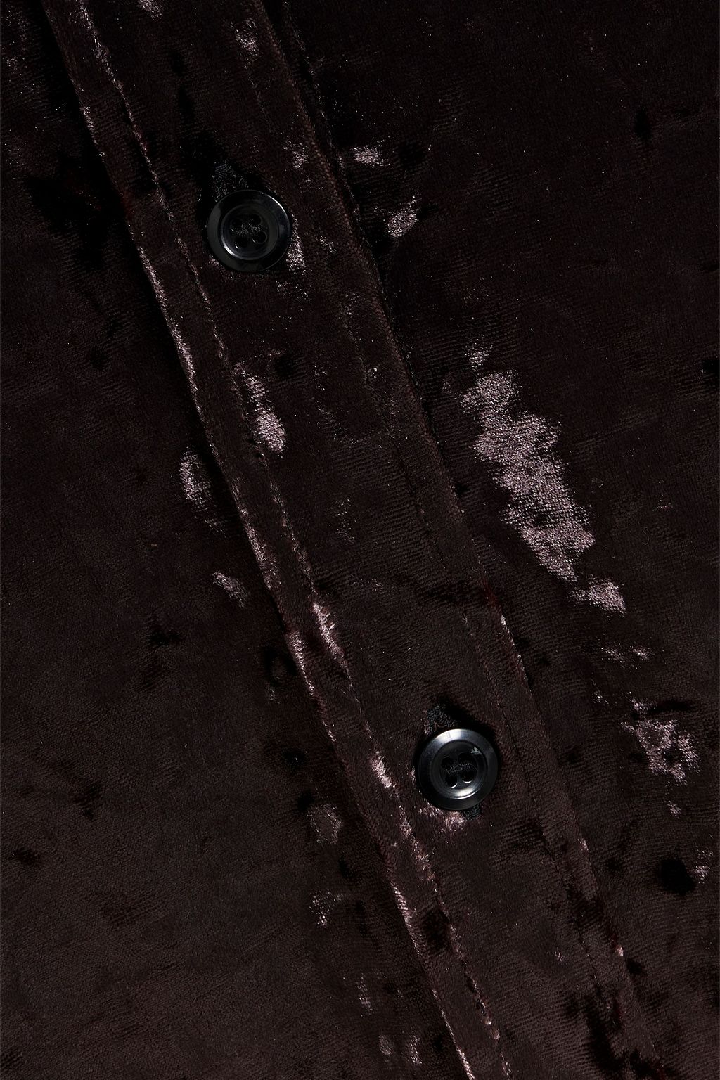 ACNE STUDIOS Crushed-velvet shirt