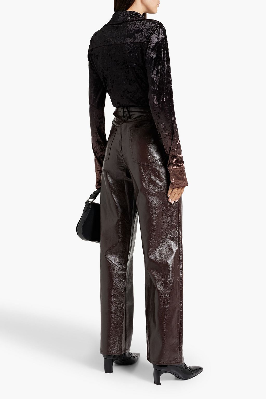 ACNE STUDIOS Crushed-velvet shirt