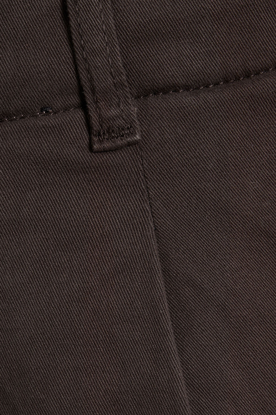 Rag & Bone Donovan Cropped Cotton-blend Twill Wide-leg Pants In Black