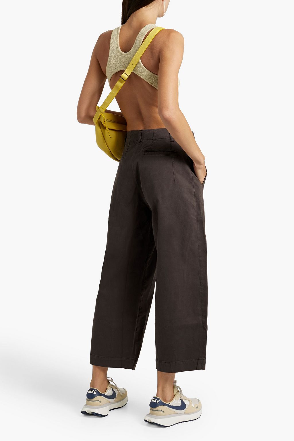 RAG & BONE Donovan cropped cotton-blend twill wide-leg pants