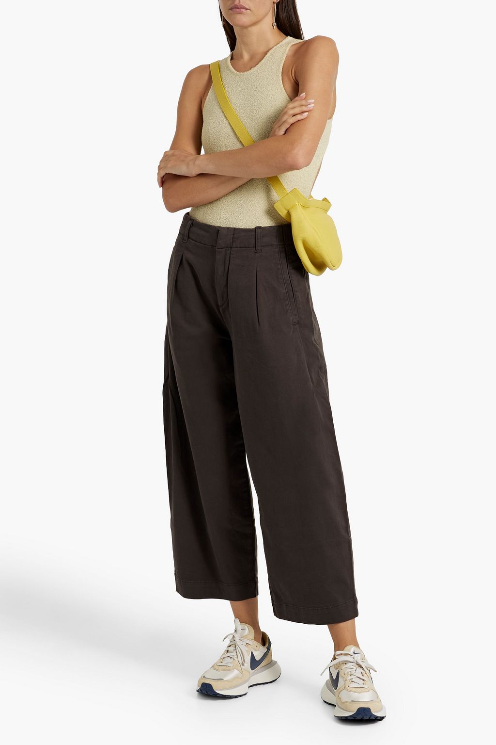 RAG & BONE Donovan cropped cotton-blend twill wide-leg pants