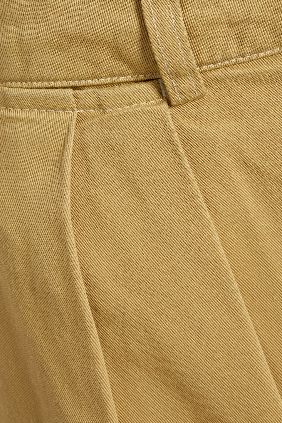 Acne Studios Cotton-twill Straight-leg Pants In Yellow