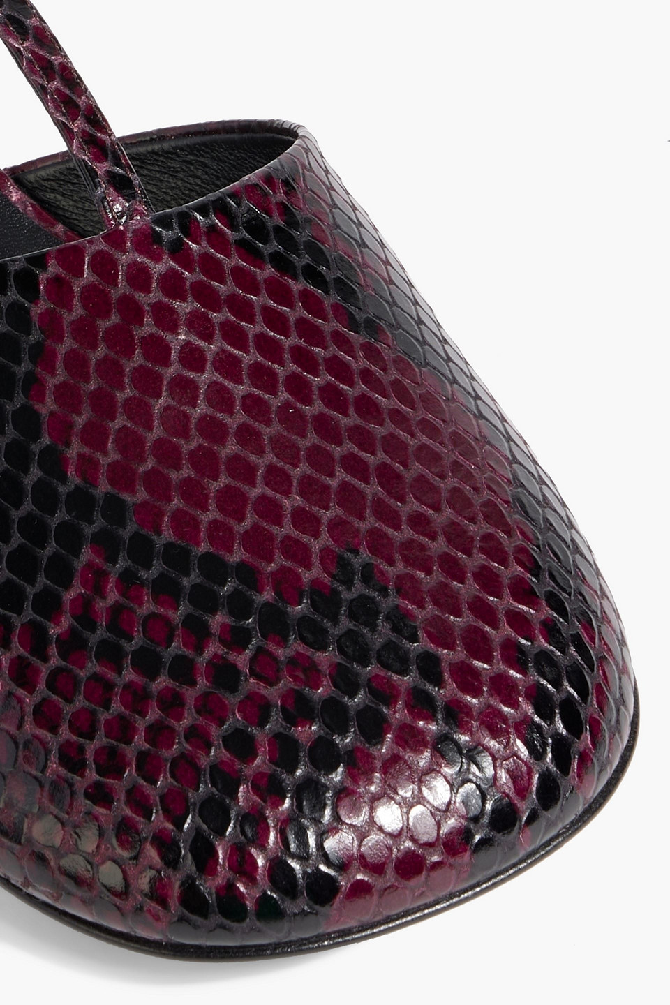 Jil Sander Lizard-effect Leather Pumps In Animal Print