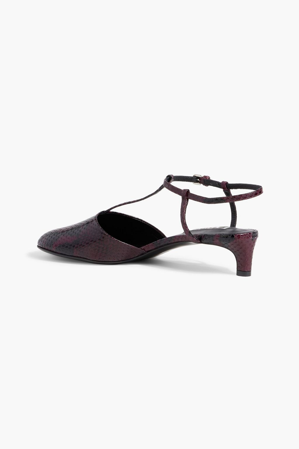 JIL SANDER Lizard-effect leather pumps