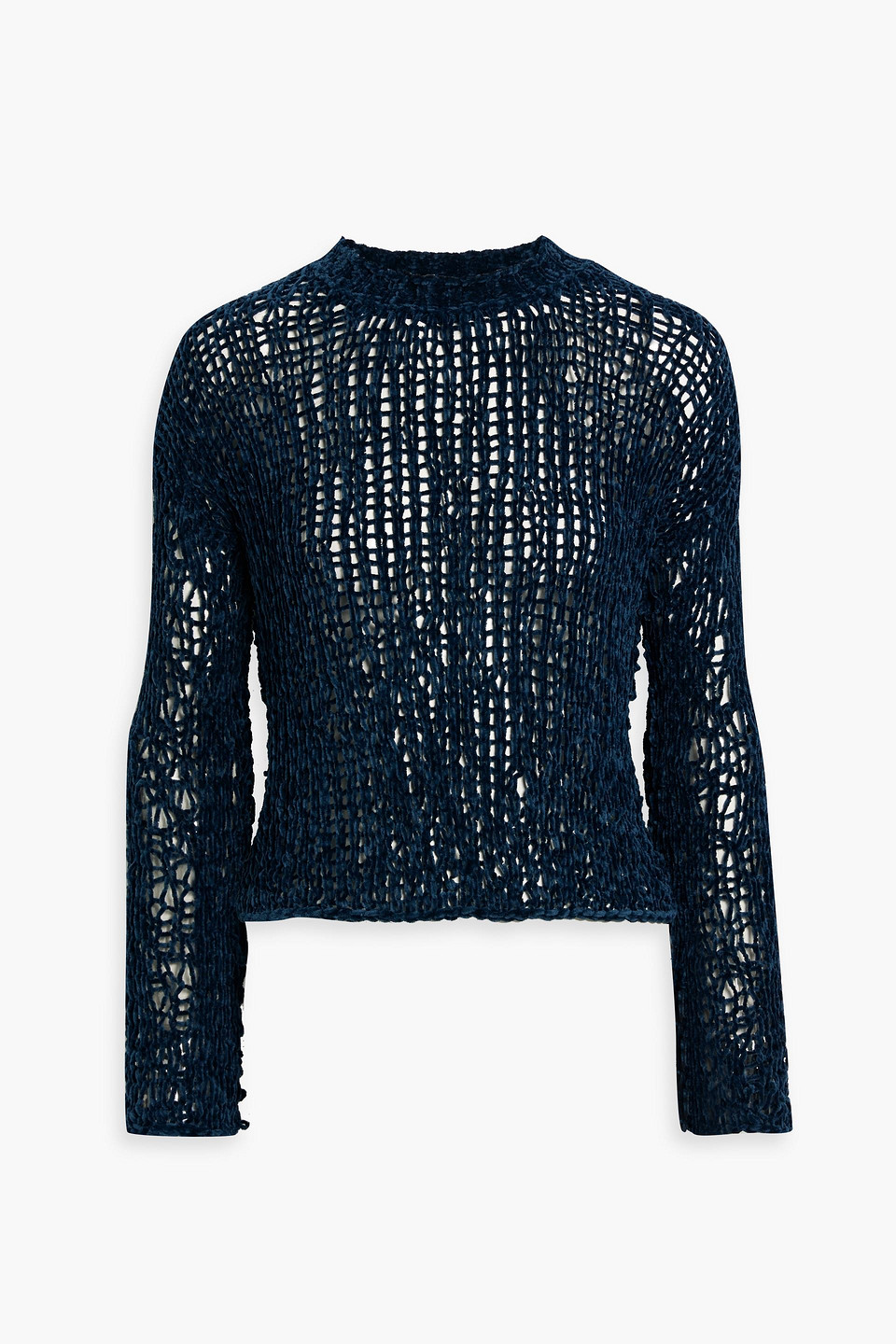 Acne Studios Chenille Sweater In Petrol