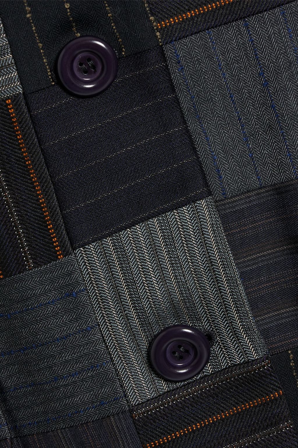 ACNE STUDIOS Oversized patchwork tweed blazer