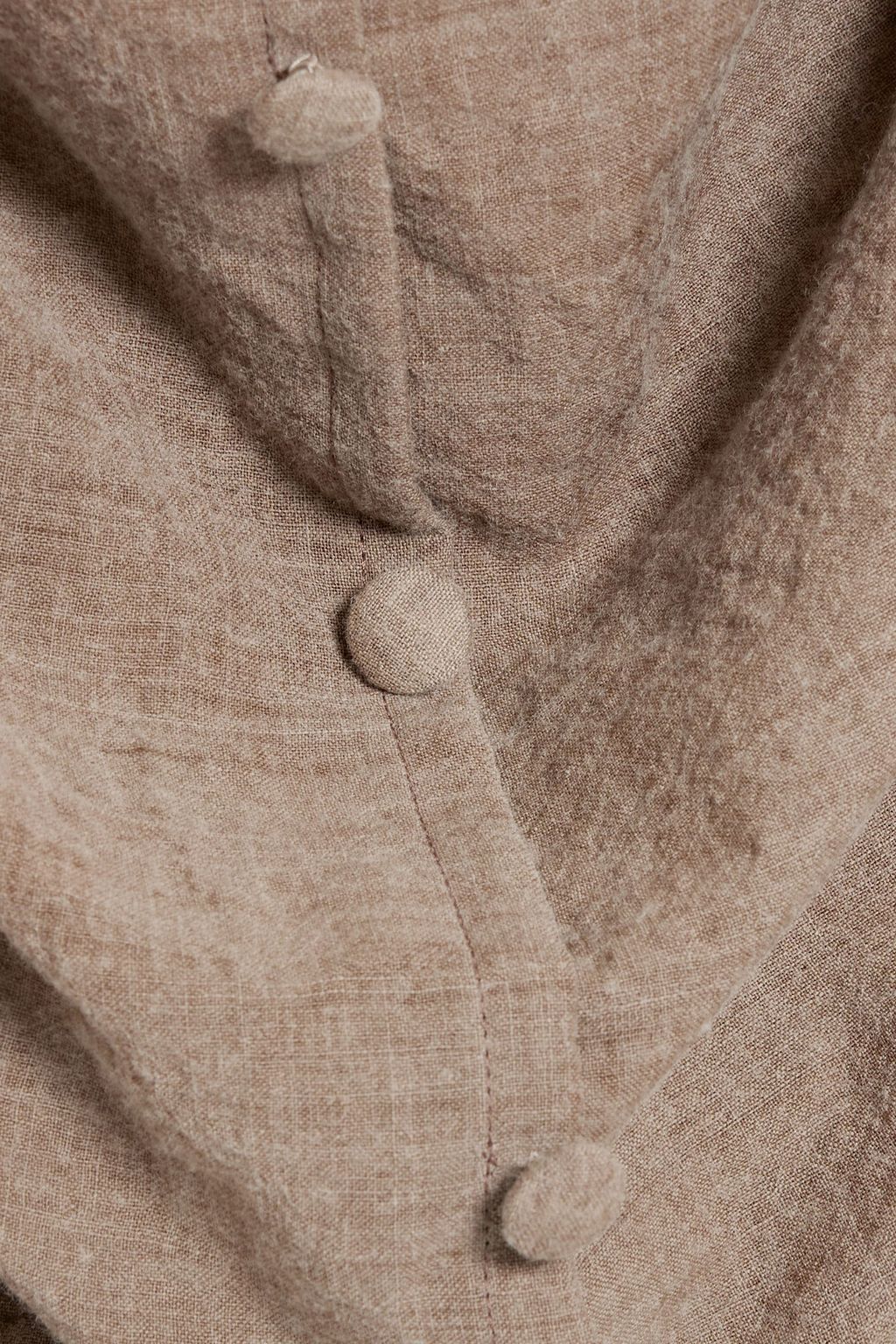 ACNE STUDIOS Ruched wool-blend midi dress