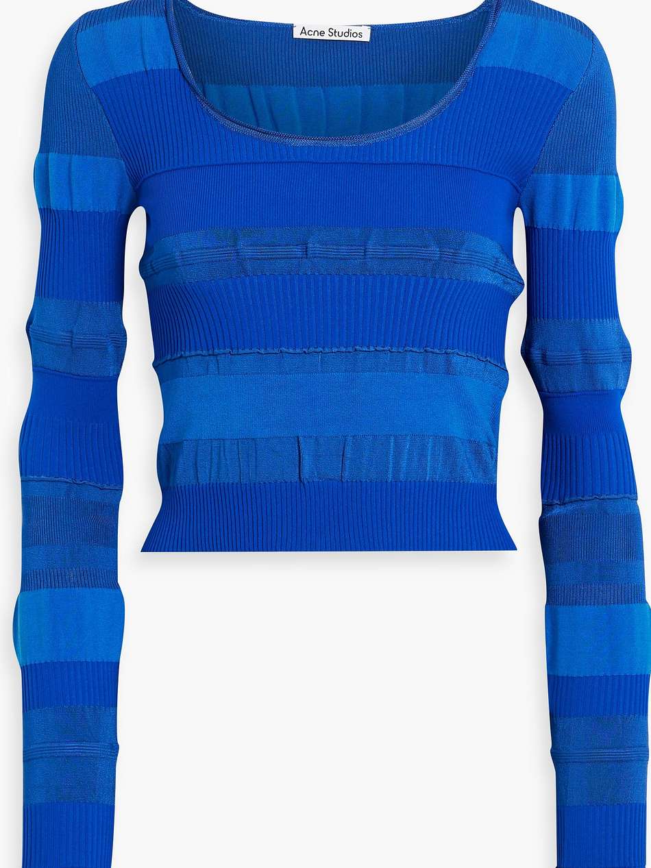 jacquard-knit top