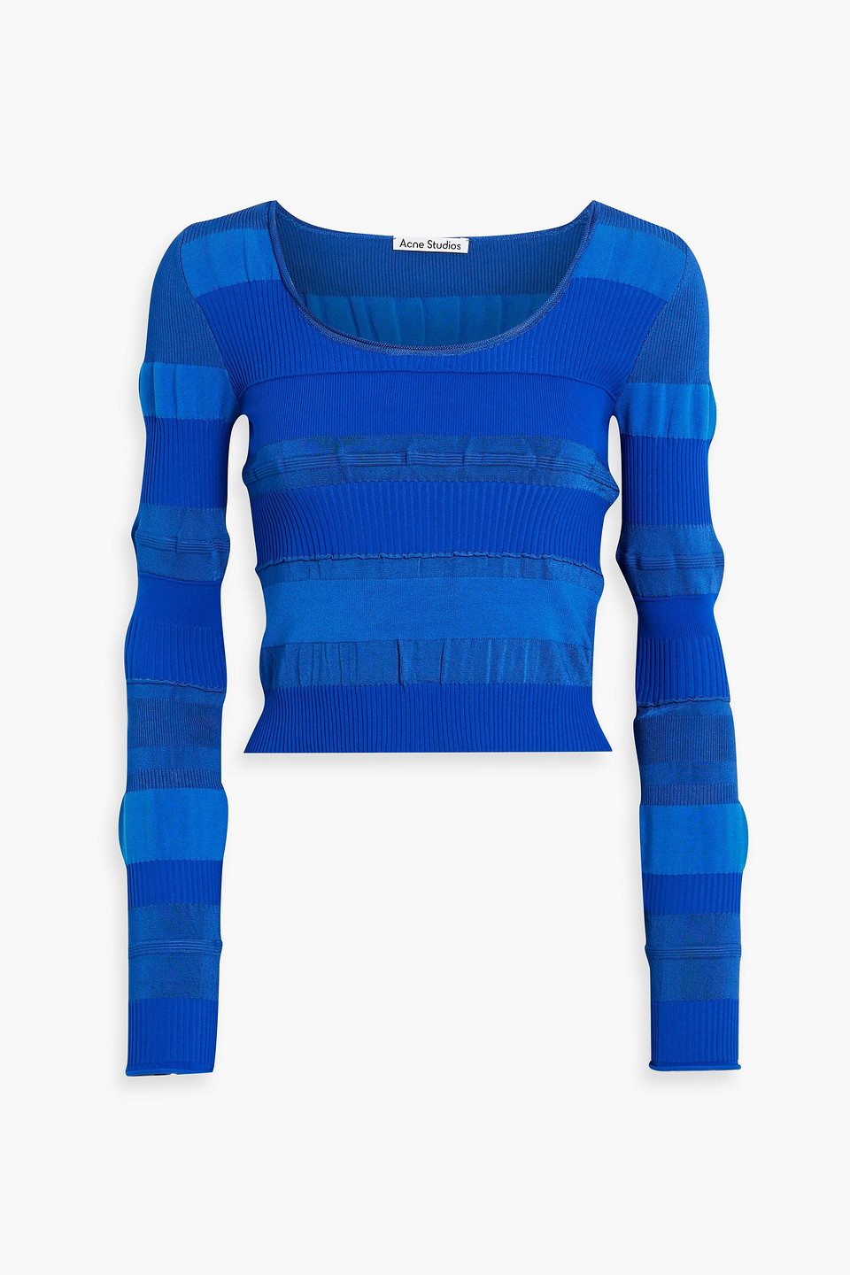 Jacquard-knit top