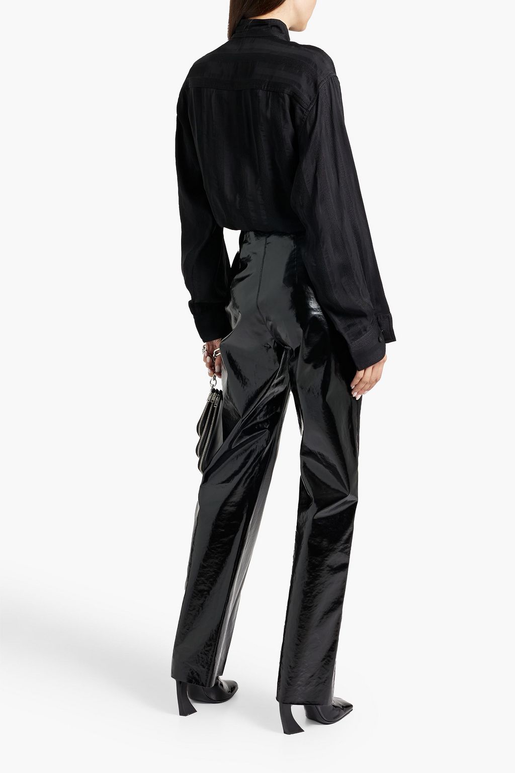 ACNE STUDIOS Striped jacquard shirt