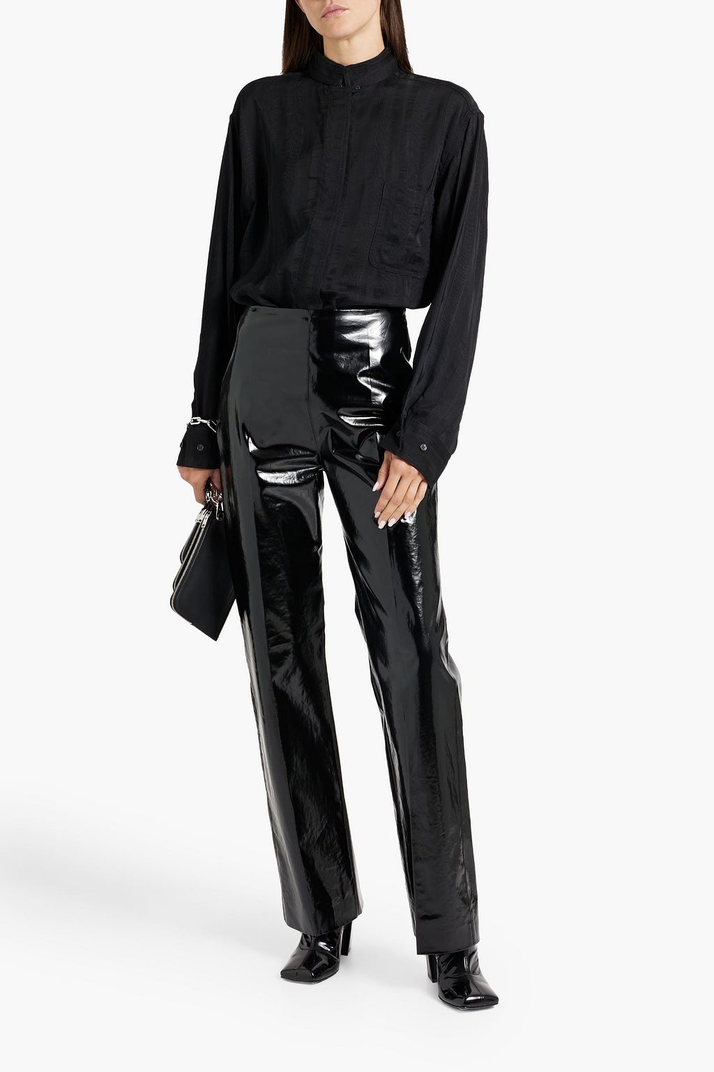 ACNE STUDIOS Striped jacquard shirt