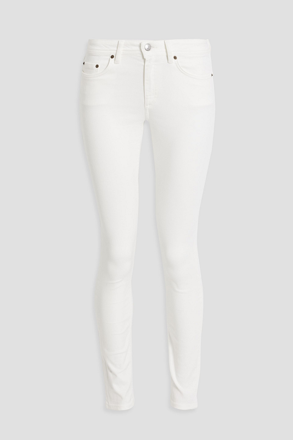 Mid-rise skinny jeans