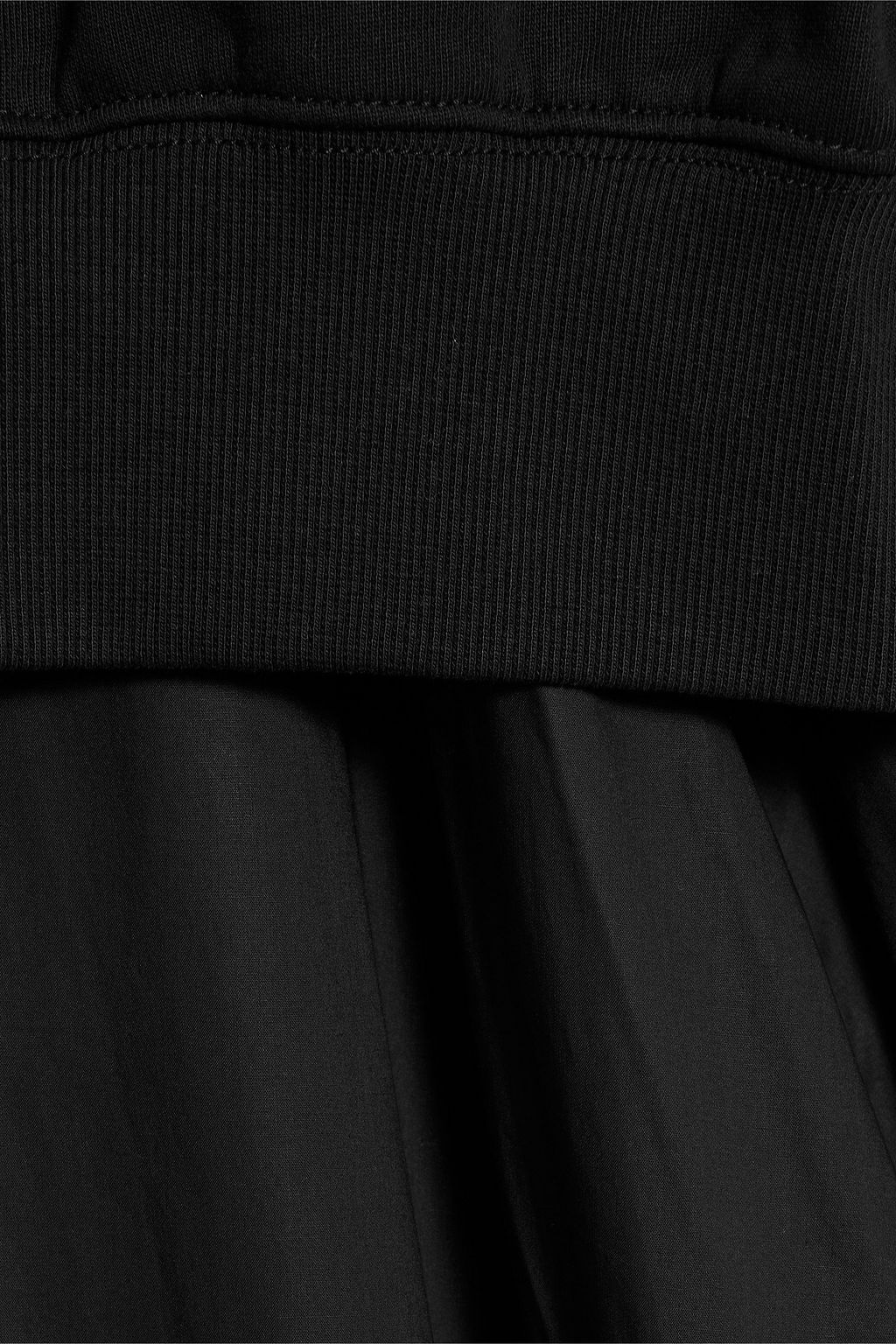 3.1 PHILLIP LIM Layered French cotton-terry and poplin midi dress