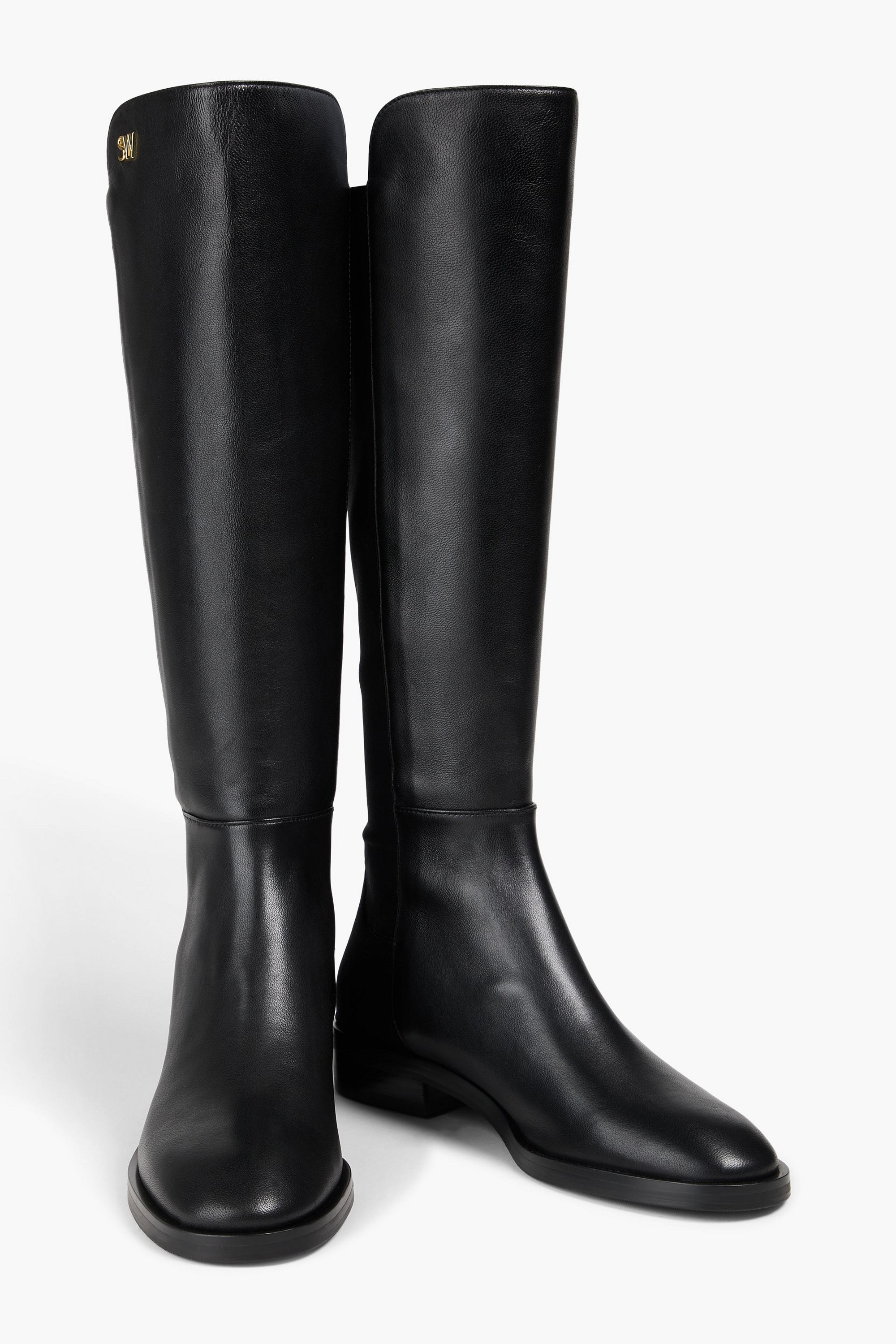 Stuart Weitzman - Keelan City microstretch and leather knee boots